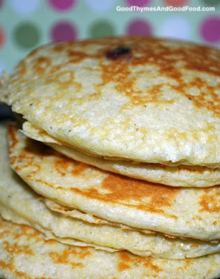 Blueberry Cornmeal Pancakes