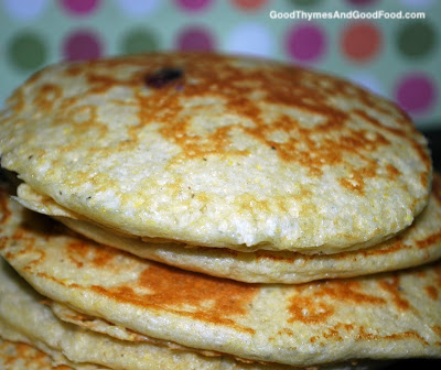 Blueberry Cornmeal Pancakes