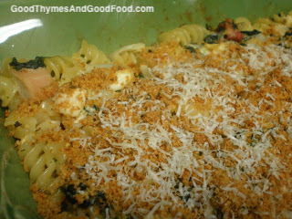 Chicken spinach artichoke bake. 