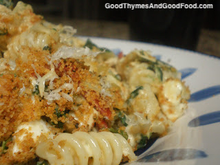 Chicken spinach artichoke bake.