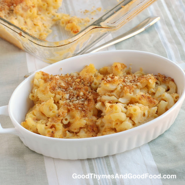 Old Fashioned Baked Macaroni and Cheese – Good Thymes and Good Food