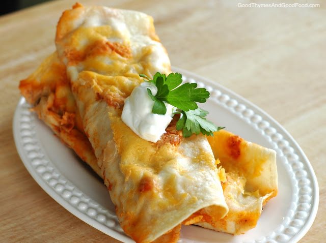 Creamy Chicken Enchiladas