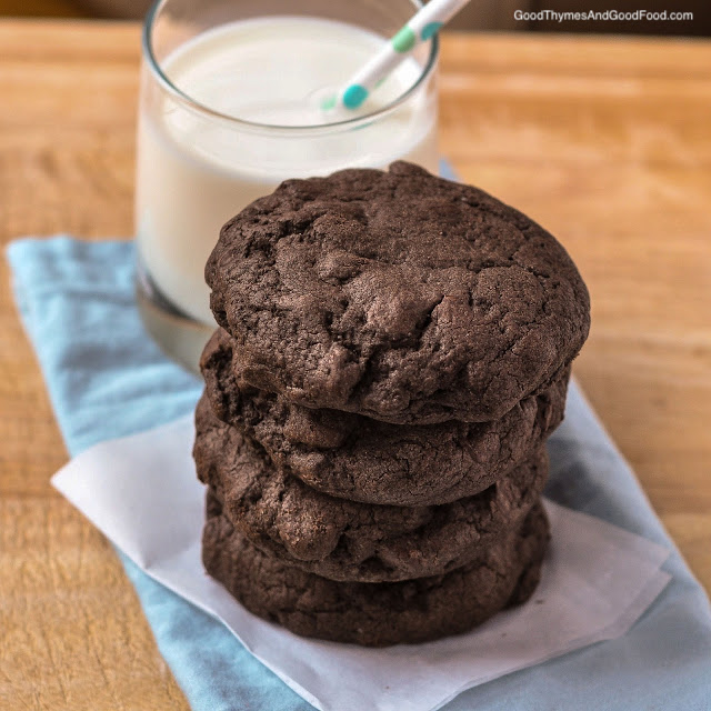 Giant Double Chocolate Cookies