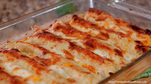 Honey Lime Chicken Enchiladas