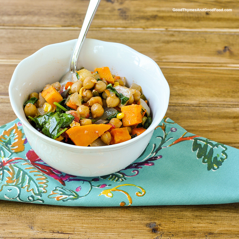 Roasted Chickpea and Vegetable Salad