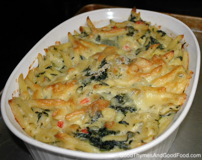 Spinach Artichoke Baked Pasta