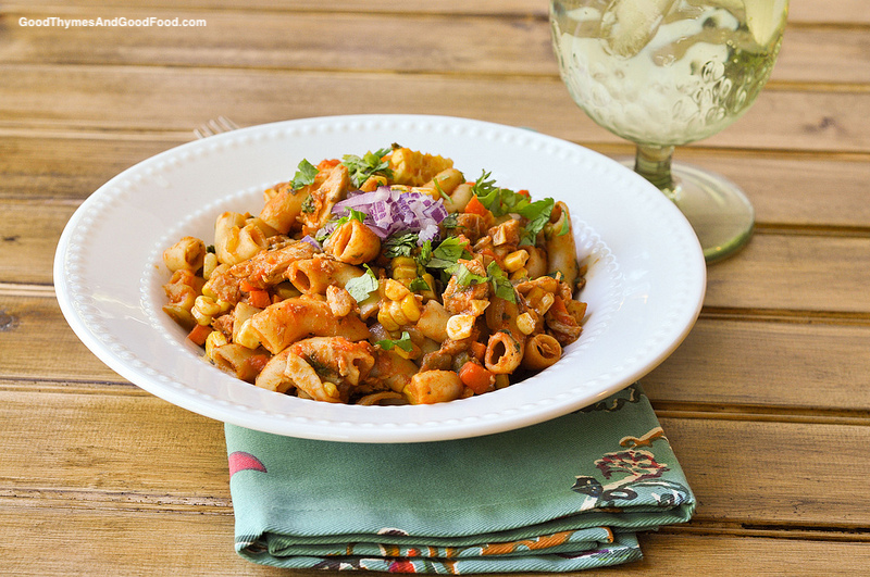 Tex-Mex Chicken & Pasta Skillet