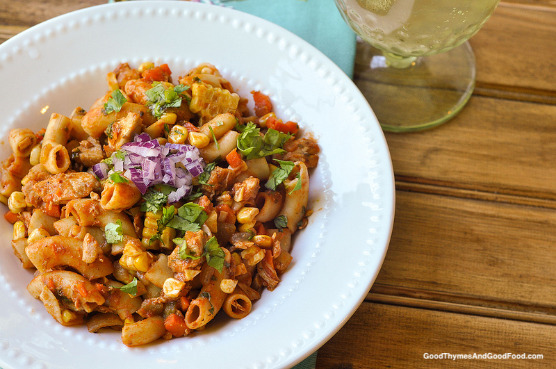 Tex-Mex Chicken & Pasta Skillet