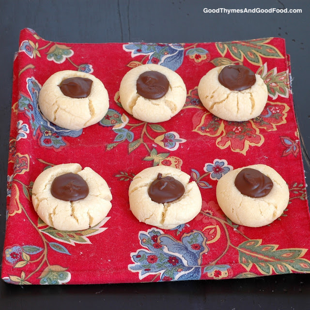 Chocolate Thumbprint Cookies