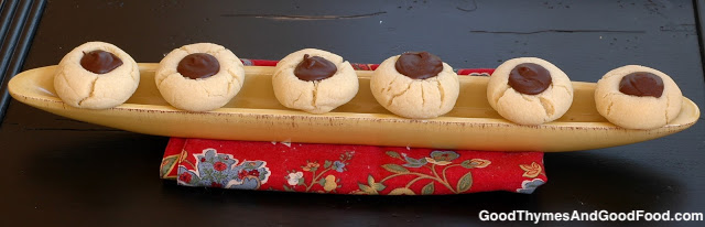 Chocolate Thumbprint Cookies