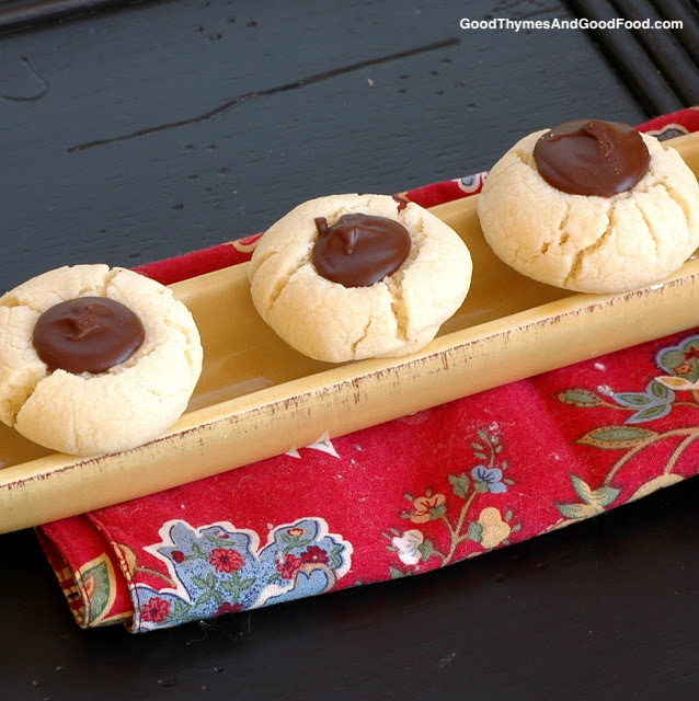 Chocolate Thumbprint Cookies