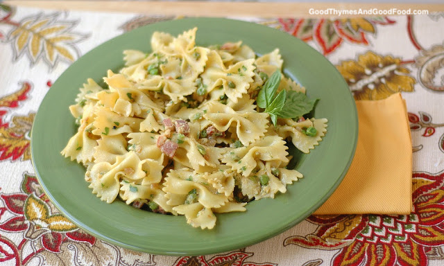 Pasta with Pancetta and Peas