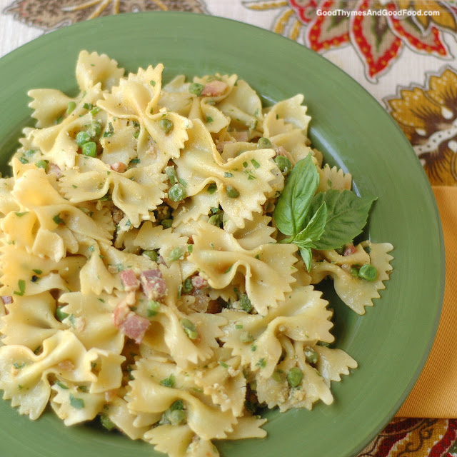 Pasta with Pancetta and Peas