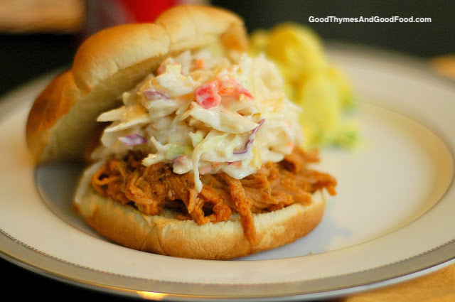 Pulled Pork with Orange Barbecue Sauce